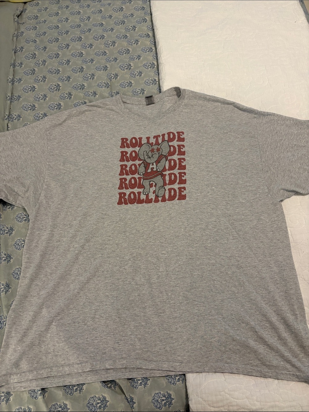 Alabama Gray 'Roll Tide' Graphic Tee